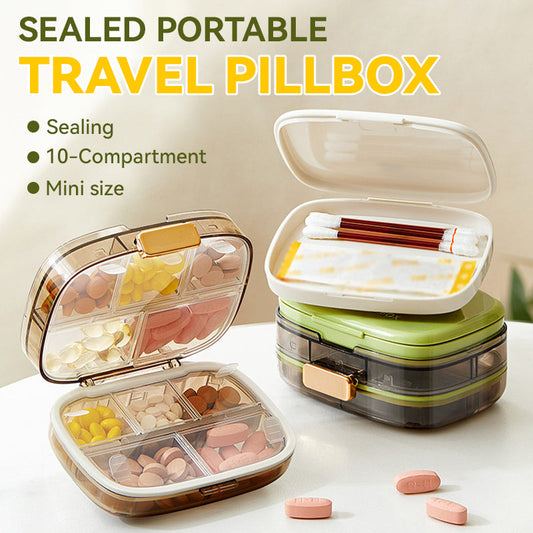 Pilulier de voyage portable hermétique