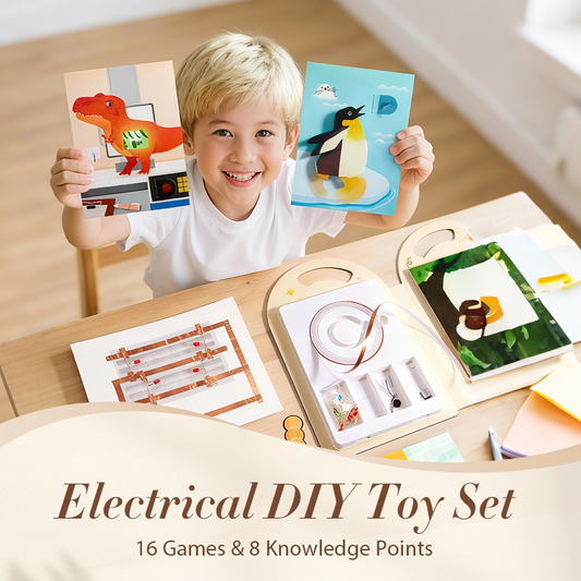 Kit de jouets électriques à monter soi-même : 16 jeux et 8 points de connaissance