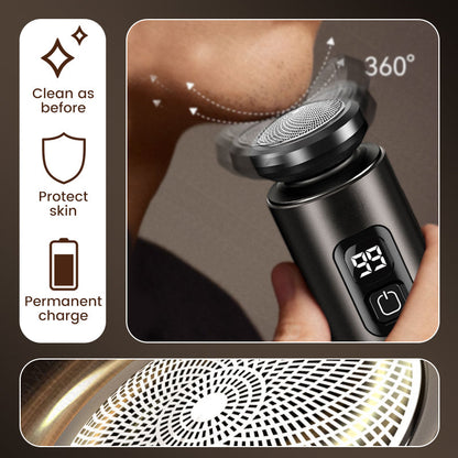 🔥SOLDES 2025🔥Mini rasoir électrique portable pour homme avec lames flottantes