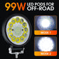 🔦 Projecteur LED 4 Pouces 99W pour Off-Road📍999 perles LED📍