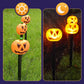Lumière solaire pour jardin en forme de citrouille d'Halloween