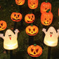 Lumière solaire pour jardin en forme de citrouille d'Halloween