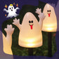 Lumière solaire pour jardin en forme de citrouille d'Halloween