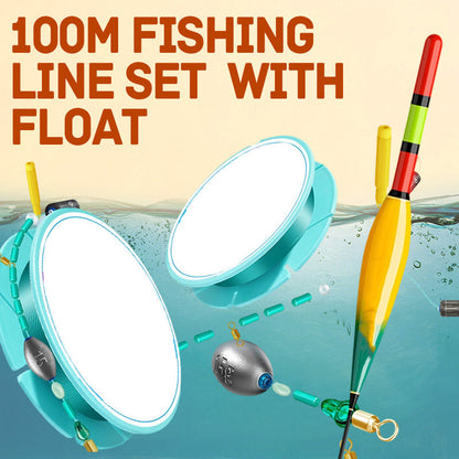 Ensemble de ligne de pêche de 100 m avec flotteur