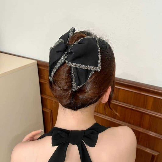 🔥Élégant peigne à cheveux avec grand nœud papillon