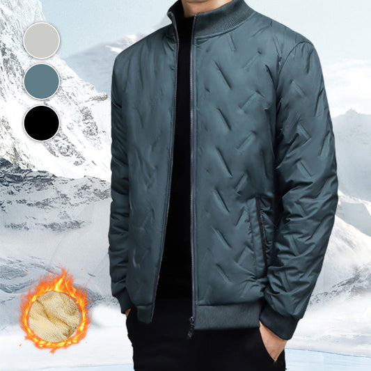 Cadeau chaud - Veste d'hiver décontractée pour homme, épaisse et chaude, à col montant
