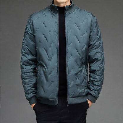 Cadeau chaud - Veste d'hiver décontractée pour homme, épaisse et chaude, à col montant