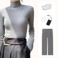 Pull mi-haut en maille avec doublure