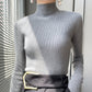 Pull mi-haut en maille avec doublure