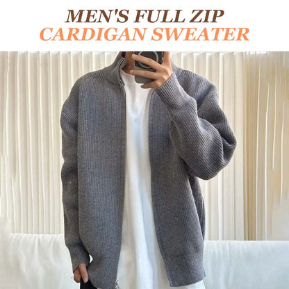 Cardigan à fermeture éclair intégrale pour homme
