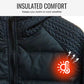 🧥 60% DE RÉDUCTION! ✨ Veste Coupe-Vent Rembourrée à Capuche pour Homme - Imperméable avec Isolation Chaude pour les Activités Extérieures ❄️🔧
