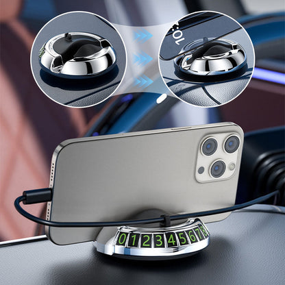 🔥 50% DE RÉDUCTION ! ✨Support pour téléphone de voiture avec plaque d'immatriculation de stationnement