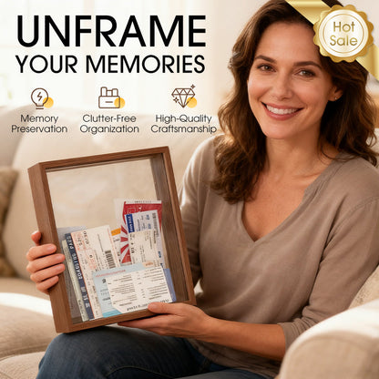 Cadre décoratif en bois pour billets