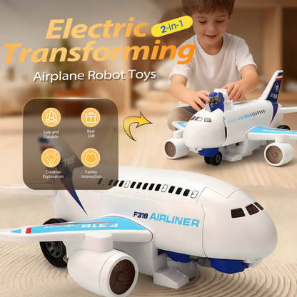 🎅Offre spéciale Noël 65 % DE RÉDUCTION🎁Jouets robots avions électriques transformables 2 en 1