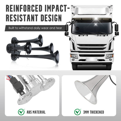 Klaxon pneumatique puissant de 120 dB pour camions et voitures