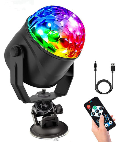 🔥Boule disco LED rotative – Effet RGB stroboscopique, branchement E27 instantané, consommation ultra-faible (1W) !