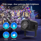 Projecteur lumineux rotatif à LED avec motifs de Noël