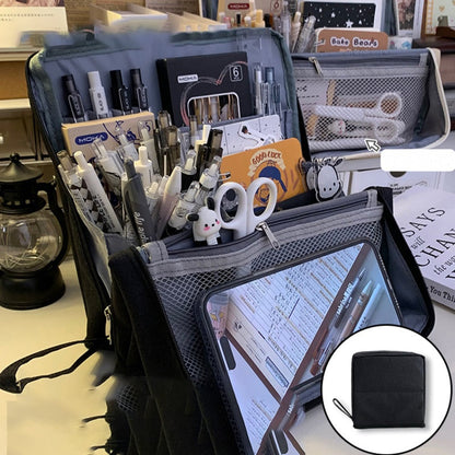🔥Soldes exceptionnels 50 % DE RÉDUCTION💝✨Trousse à maquillage debout en tissu Oxford polyvalente et grande capacité