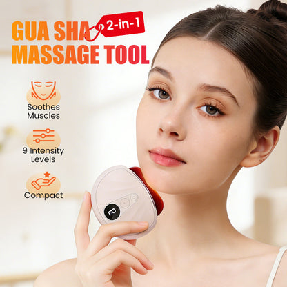 Outil 2 en 1 pour massage facial et corporel Gua Sha