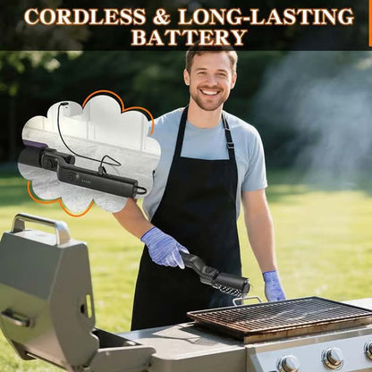 Nettoyeur électrique sans fil pour brosse de barbecue