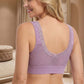 Soutien-gorge sans armatures en dentelle à maintien élevé pour femme