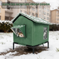 Maison pour Chat d’Extérieur ✅ Imperméable & Surélevée | Isolante et Pliable 🐱 -53% AUJOURD’HUI 🔥