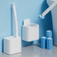 Ensemble de brosses de toilettes jetables avec 18 recharges