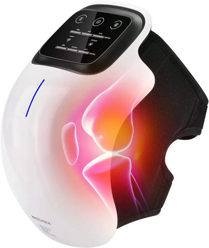 Appareil sans fil pour soulager les douleurs liées à l'arthrite du genou Appareil de physiothérapie électrique intelligent Appareil de massage du genou à compresse chaude avec fonction chauffante