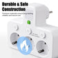 🔌 60% DE RÉDUCTION! 💡 Adaptateur Secteur UE 4 Prises – Interrupteurs Indépendants, Design Compact & Sécurité Maximale 🏠