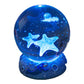 Lampe de nuit boule de cristal lumineuse avec socle en résine