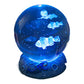 Lampe de nuit boule de cristal lumineuse avec socle en résine