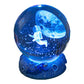 Lampe de nuit boule de cristal lumineuse avec socle en résine