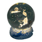 Lampe de nuit boule de cristal lumineuse avec socle en résine