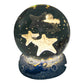 Lampe de nuit boule de cristal lumineuse avec socle en résine