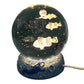 Lampe de nuit boule de cristal lumineuse avec socle en résine