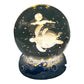 Lampe de nuit boule de cristal lumineuse avec socle en résine