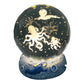 Lampe de nuit boule de cristal lumineuse avec socle en résine