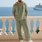 Ensemble 2 pièces pour homme : haut à capuche ample et décontracté et pantalon
