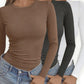 Ensemble crop top slim fit pour femme