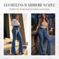 💎 50% DE RÉDUCTION ! 💎 Jean Évasé Taille Haute pour Femme – Denim Stretch, Silhouette Allongée & Confort Absolu 👖💙