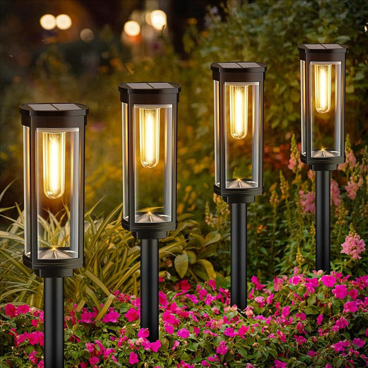 🔥OFFRE EXCEPTIONNELLE 2026🔥 Éclairage solaire de jardin – Design rétro, autonomie de 12 à 14 heures et étanchéité IP65