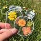 🌸Signets de Fleurs Séchées Transparentes（avec ruban de  gratuit）🦋