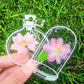 🌸Signets de Fleurs Séchées Transparentes（avec ruban de  gratuit）🦋