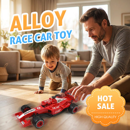 Voiture de course miniature F1 en alliage moulé sous pression à propulsion par friction