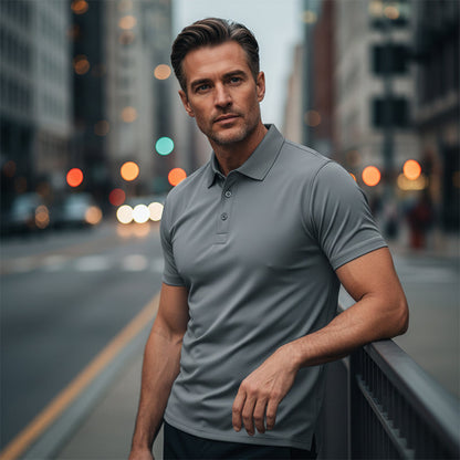 📢📢50 % de réduction !! ⏰T-shirt à col et manches courtes à séchage rapide pour homme