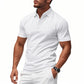 📢📢50 % de réduction !! ⏰T-shirt à col et manches courtes à séchage rapide pour homme