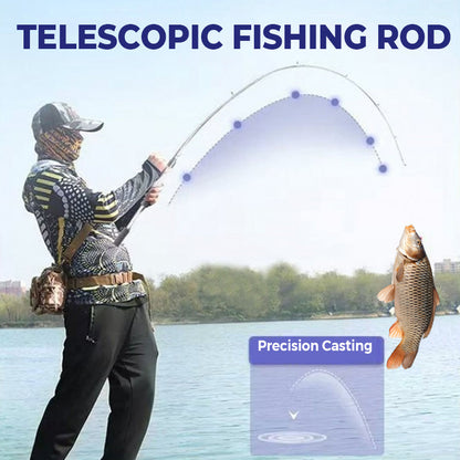 Canne à pêche télescopique portable