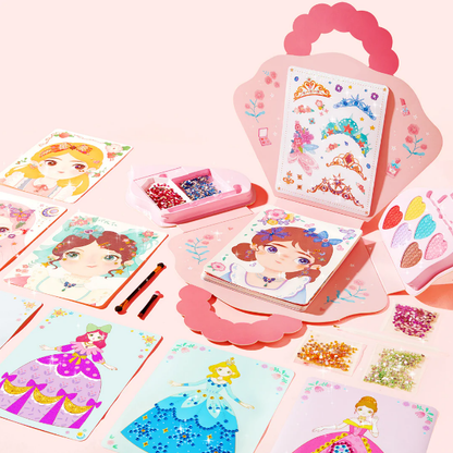 Ensemble de jeu d'habillage et de maquillage de princesse fantastique 3 en 1