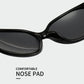 Lunettes de Soleil Polarisées Femme avec Accents en Strass