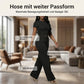 Ensemble deux pièces pour femme : t-shirt froncé et pantalon à jambes larges